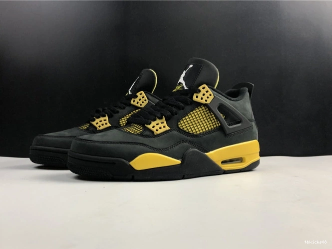 Cheap TBkick Air 4 Jordan Retro Thunder 308497-008 0810